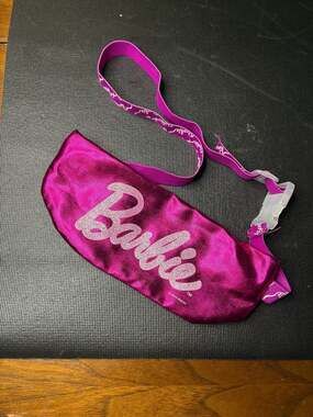 Barbie Metallic Pink Logo Fanny Pack Waist Bag